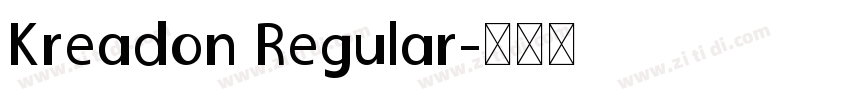 Kreadon Regular字体转换